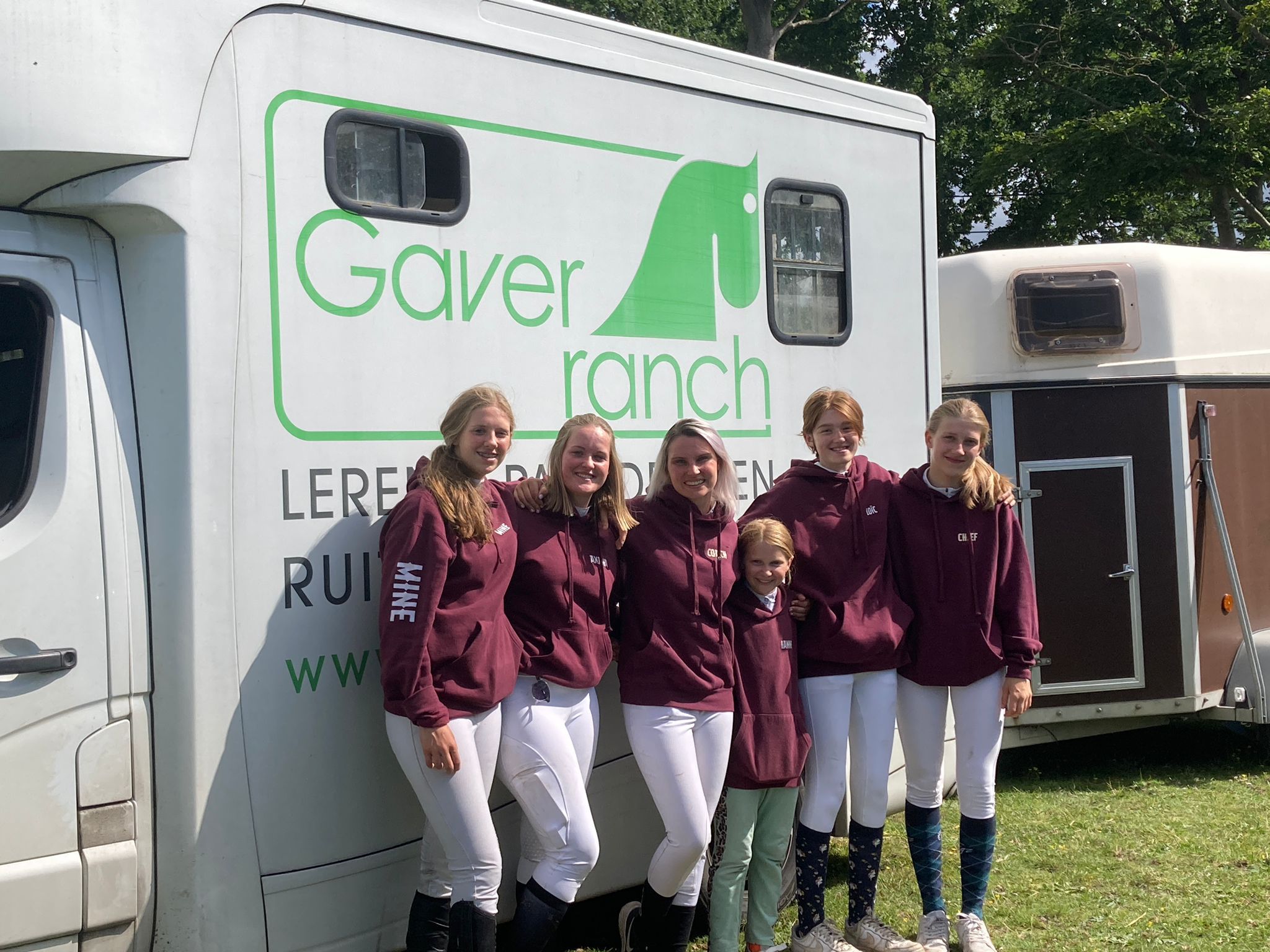 Team Gaverranch tijdens een wedstrijddag
